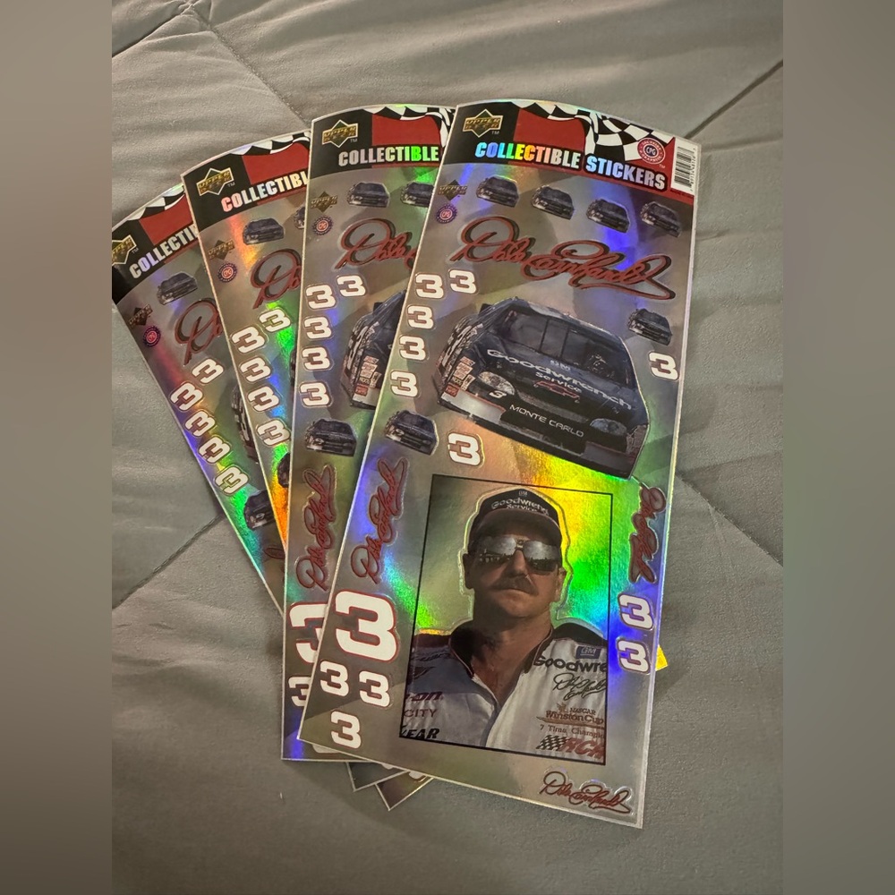 🎁🎁Dale Earnhardt Upper Deck Collectible Racing Stickers Sheets🎁🎁